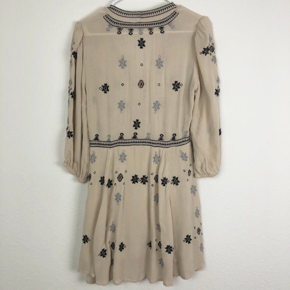 Free People Star Gazzer Cream Mini Dress - Picture 5 of 7